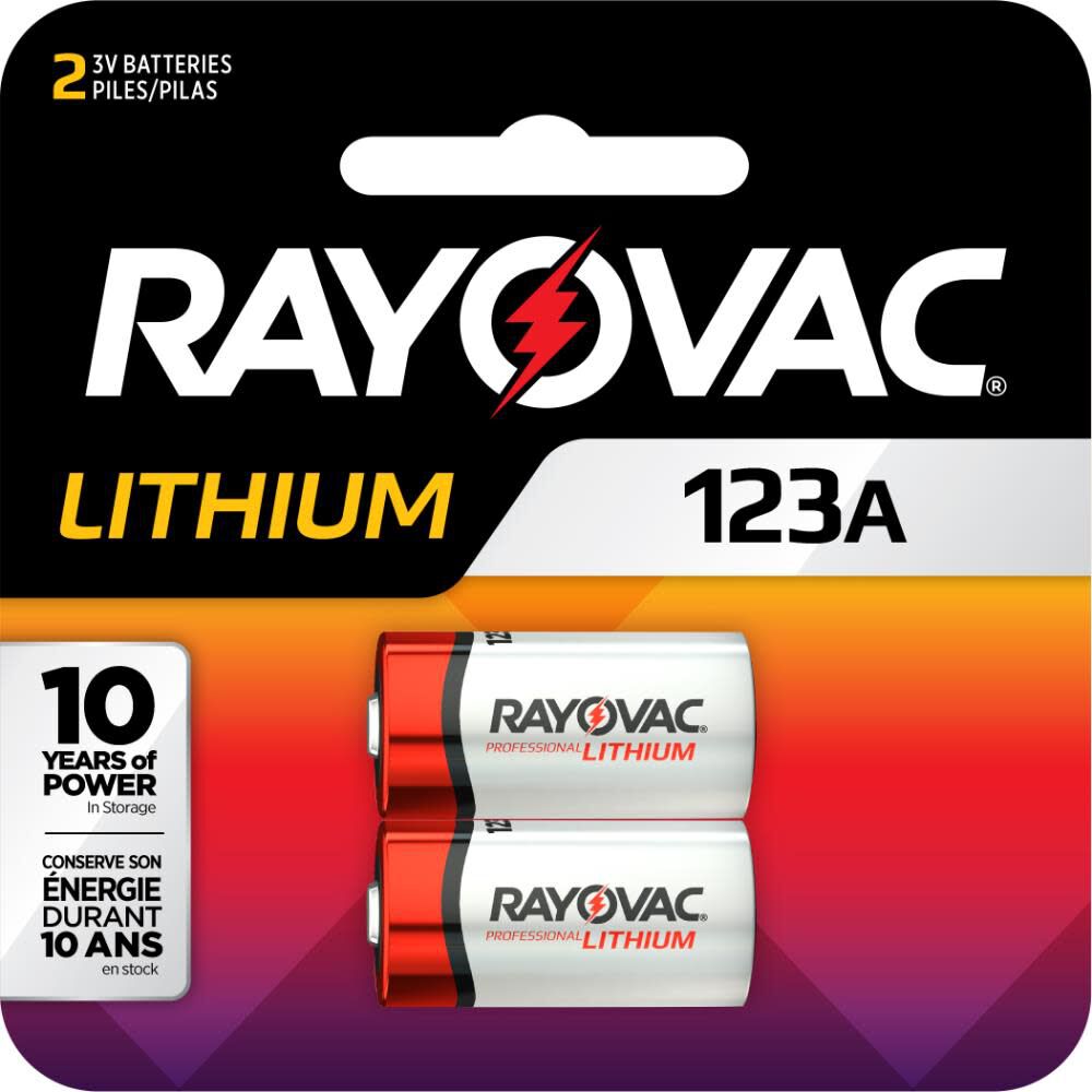 2-Pack 123A Lithium Battery RL123A-2