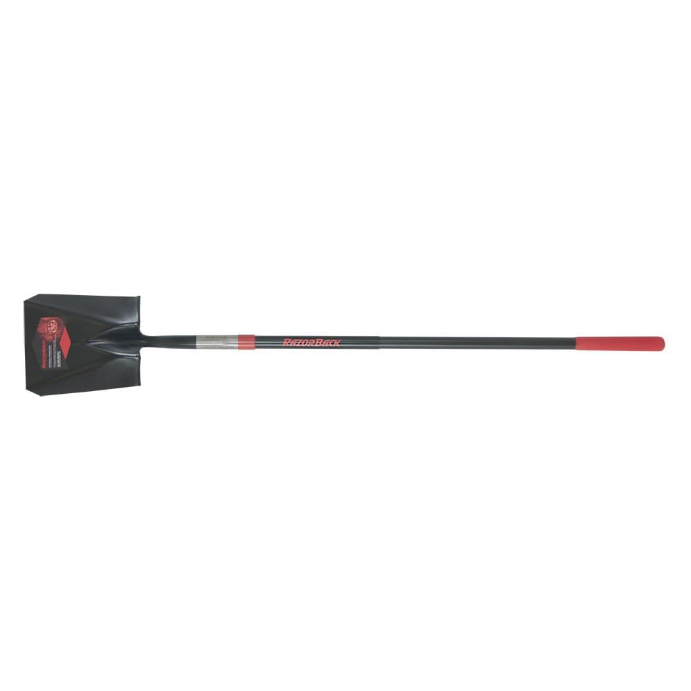 Fiberglass Handle Square Point Shovel with Traditional Socket 2594500