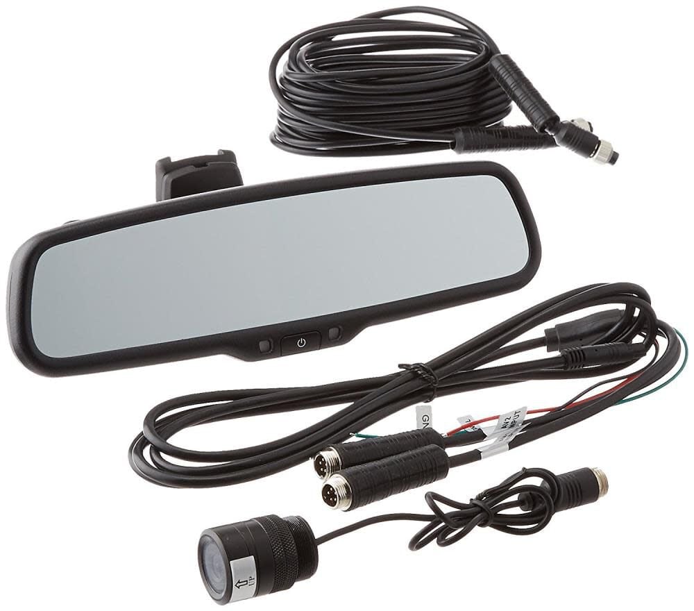 Backup Camera System with Flush Mount Camera and Mirror Monitor RVS-772718