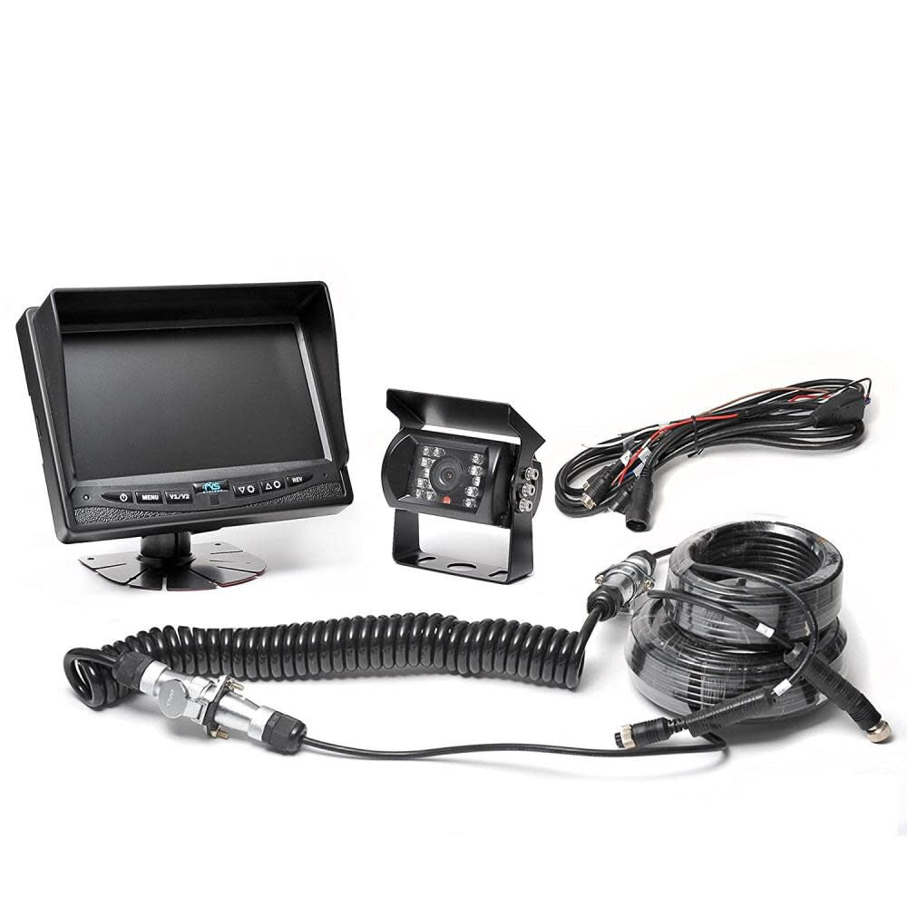 Backup Camera System with Trailer Tow Quick Connect Kit RVS-770613-213