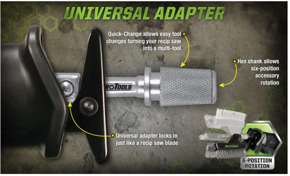 Recipro Universal Adapter for Reciprocating Saws RCT-A10