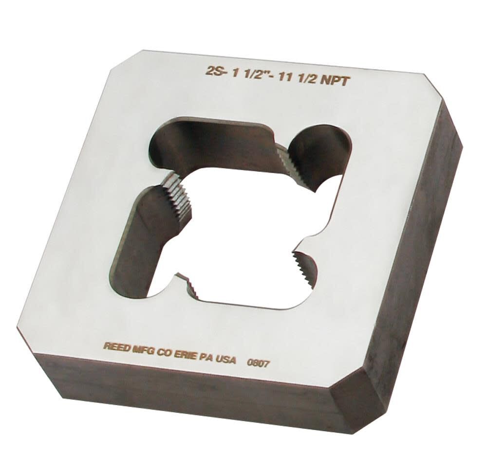 Pipe Die 4 x 4 In. Block Die Solid 2 In. NPT 5534