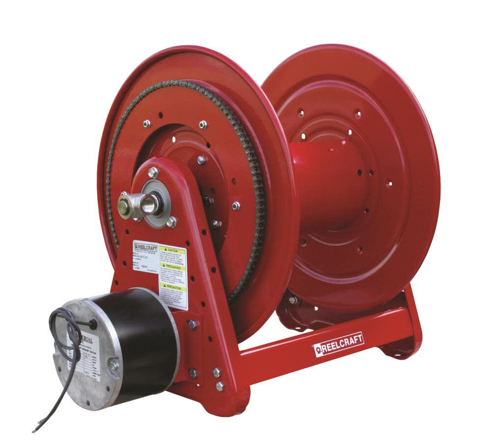 Electric Motor Driven Hose Reel 3/4in x 100' 1000 PSI without Hose EA33112 L12D