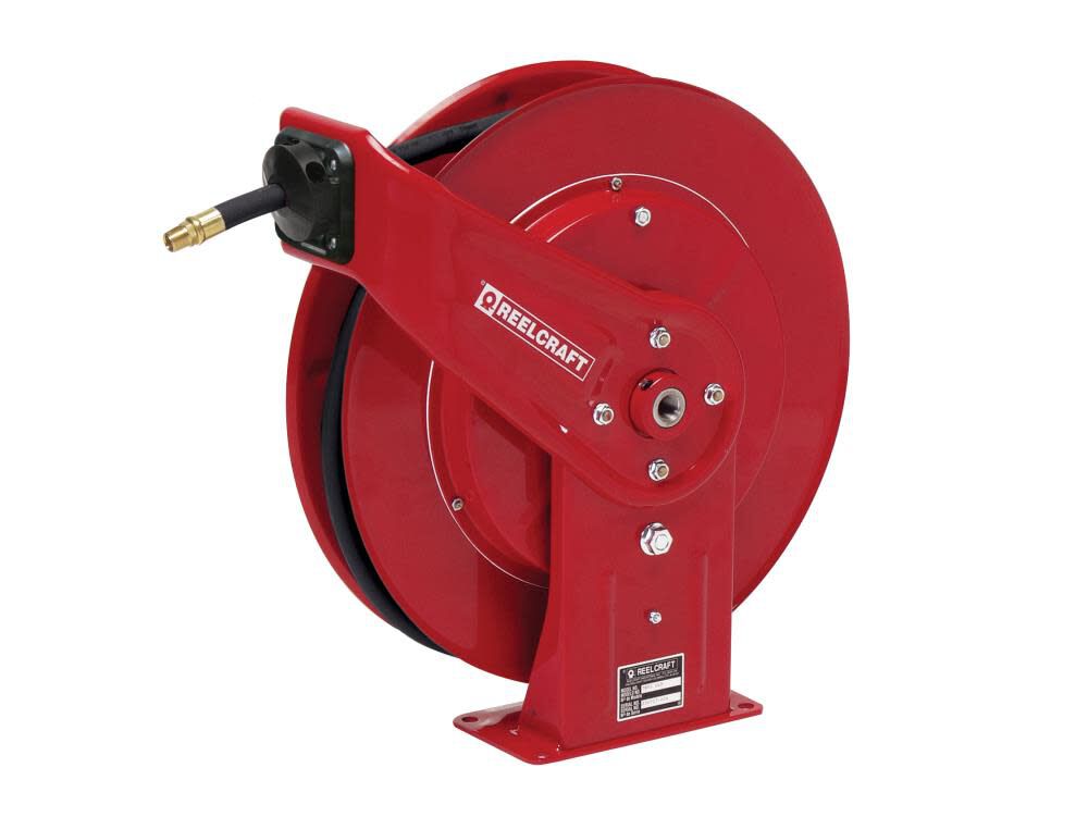 Spring Retractable Hose Reel - 1/4 In. x 50 Ft. 5000 PSI with Hose 7450 OHP