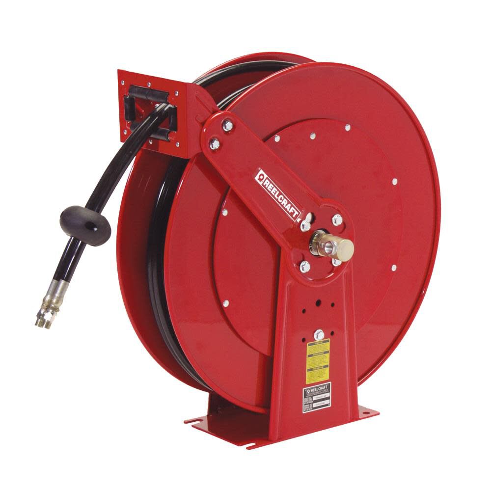 Twin Hydraulic Hose Reel with Hose Steel 1/2in x 50' TH88050 OMP