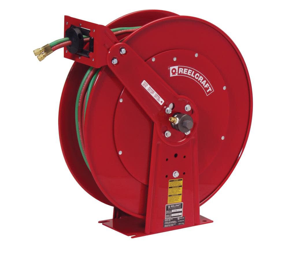 Twin Welding T Grade Hose Reel with Hose Steel 1/4in x 100' TW84100 OLPT