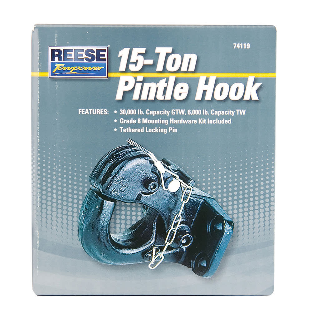 10 Ton 30000 lbs Steel Heavy Duty Bolt On Pintle Hook 8470148