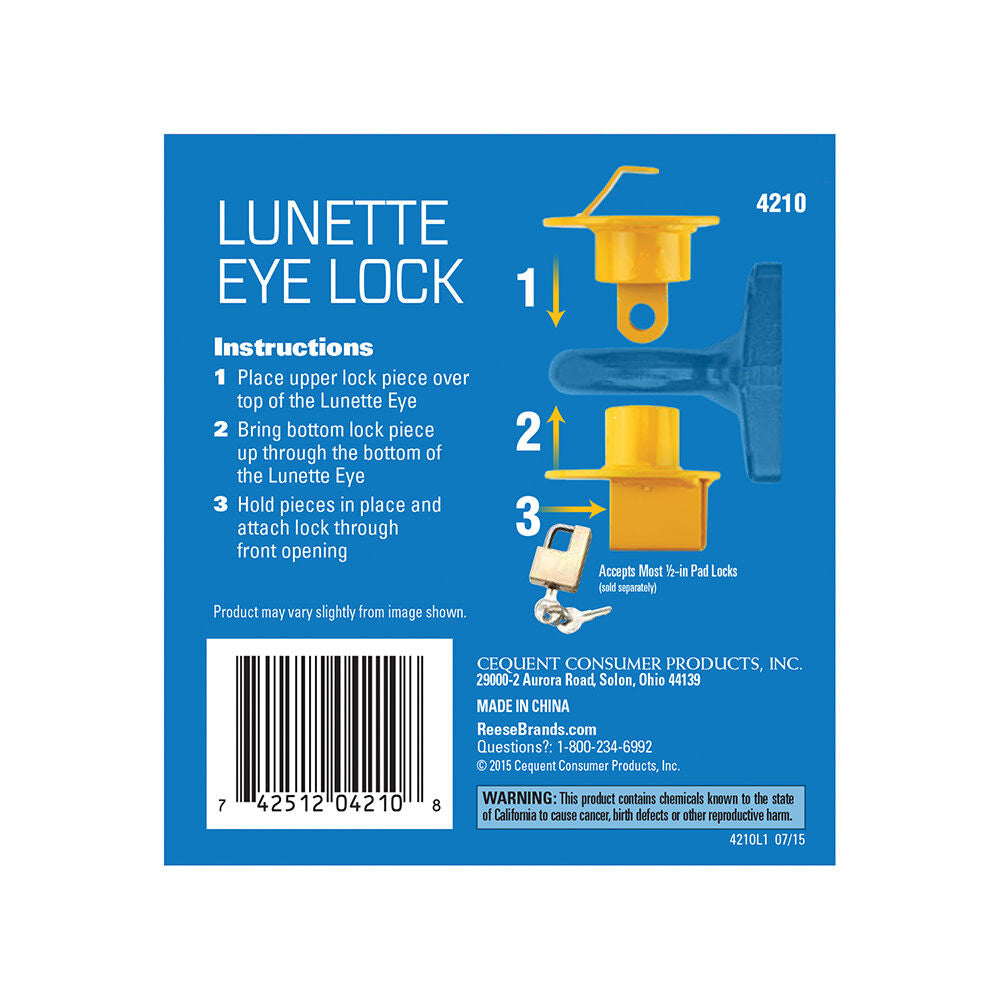 2 1/2in-3in Lunette Eye Ring Lock 8469892