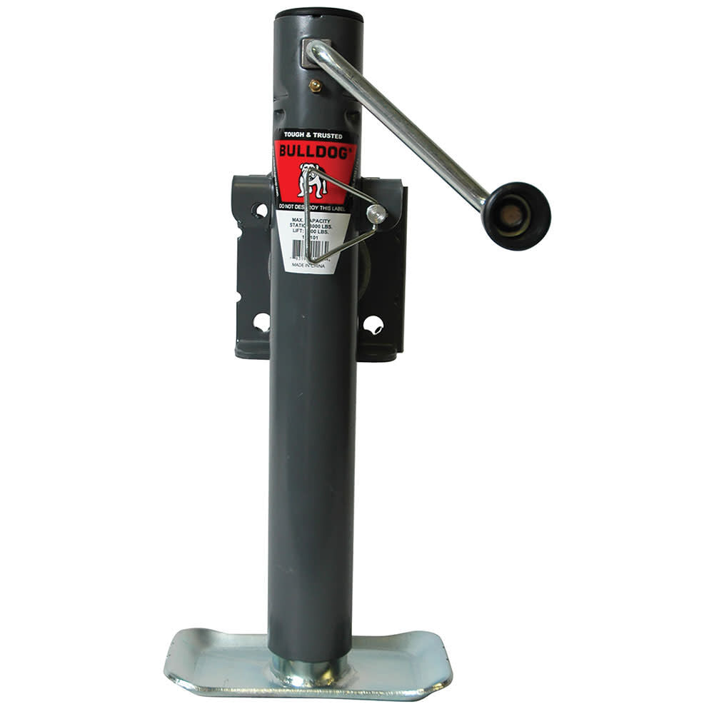 Bulldog 10in SWS 151 DS 2000 lbs Side Wind Round Trailer Jack 7209596