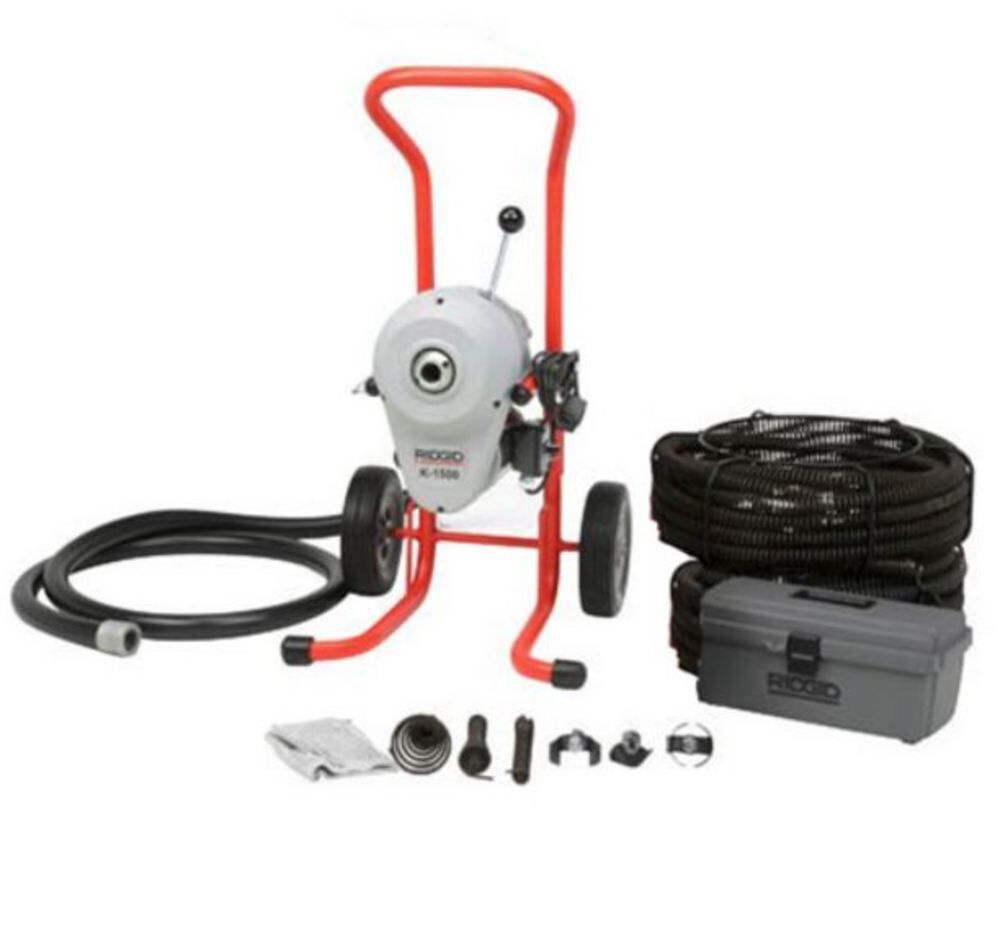 K-1500A 220V Sectional Drain Cleaning Machine with C11 Cable 27592