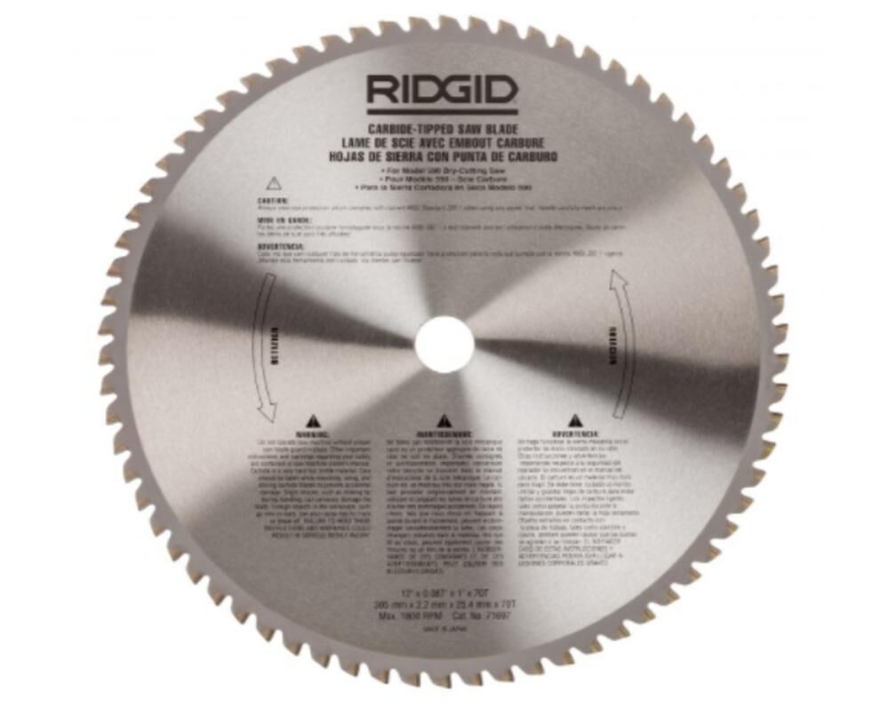 Saw Blade 12in for Plastic Pipe 69053