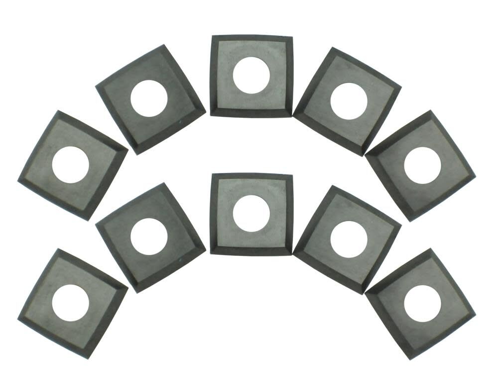 Carbide 4-Edge Helical Cutter Inserts for Planer Jointers Pack 10 25-699