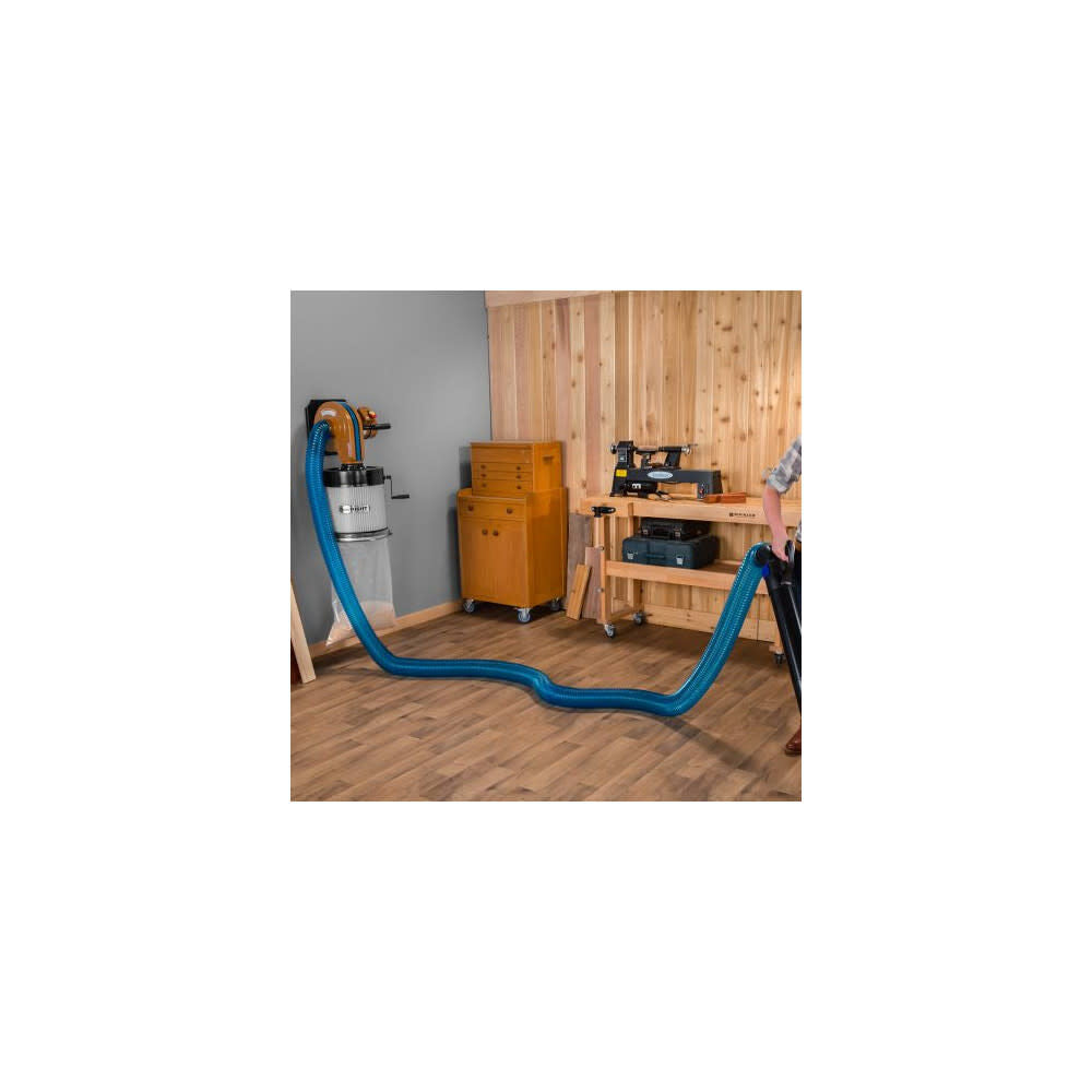 4 In. Diameter Translucent Blue Polymer Expandable Hose 51906R