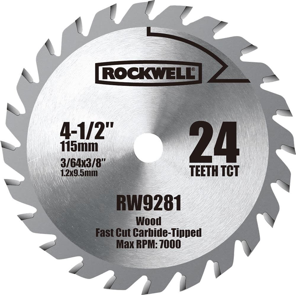 4-1/2-in 24-Tooth Fine Finish Carbide Circular Saw Blade RW9281