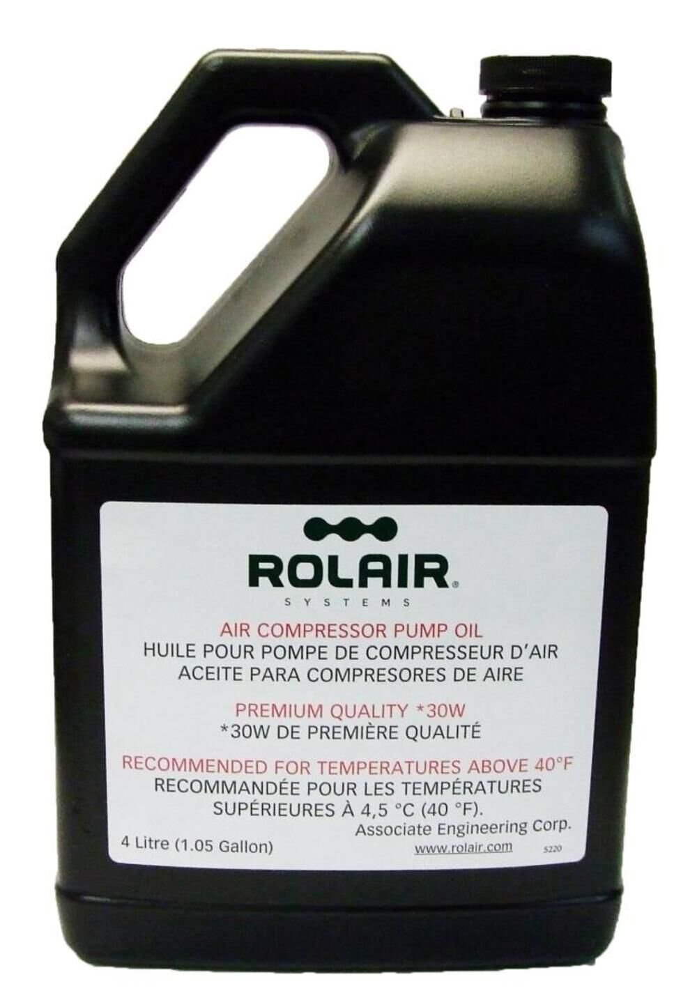 1 Gallon (Bottle) Standard 30 wt Air Compressor Oil OILCOMP30W4L