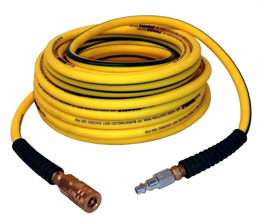 1/4In x 50Ft Noodle Air Compressor Hose with Fittings 1450NOODLE