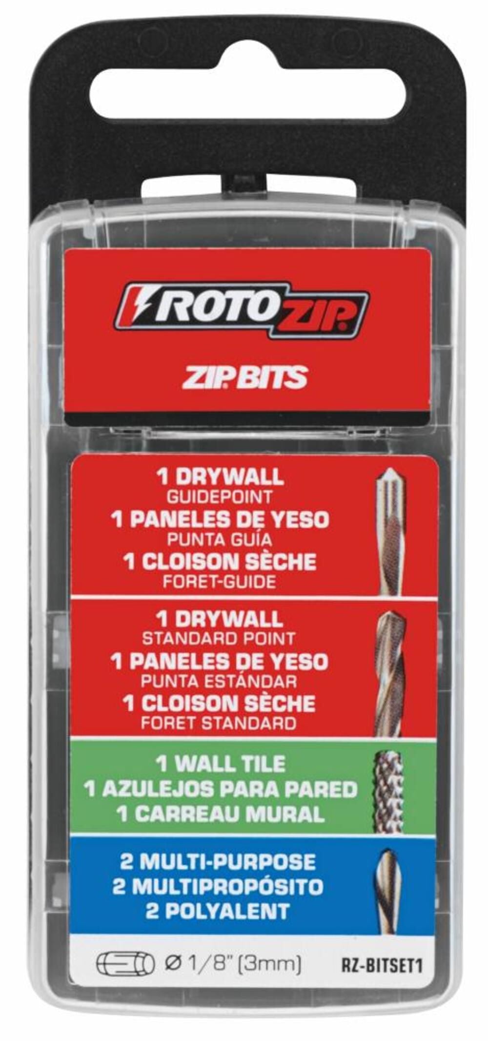 5-Piece Steel 1/8-in Cutting Bit Accessory Kit RZ-BITSET1