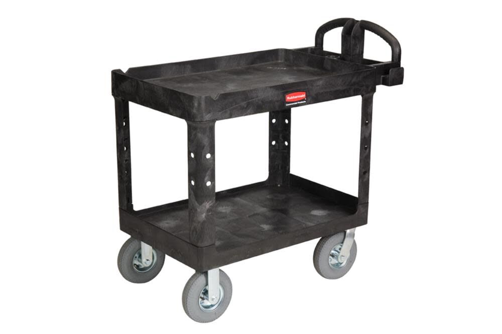 24 In. x 36 In. Heavy Duty Utility Cart with Pneumatic Casters FG452010BLA