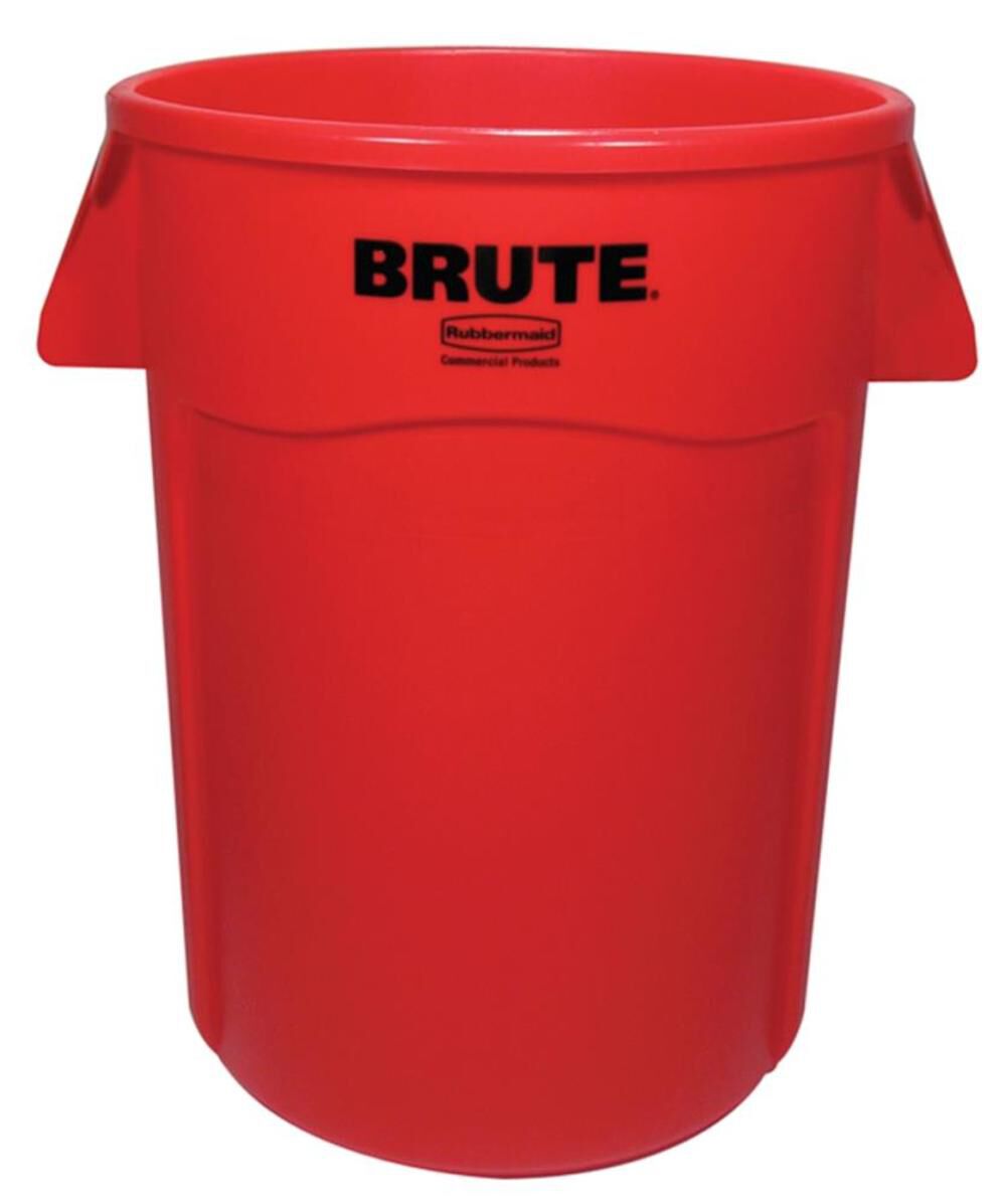 44 gal BRUTE Heavy Duty Vented Container in Red FG264360RED