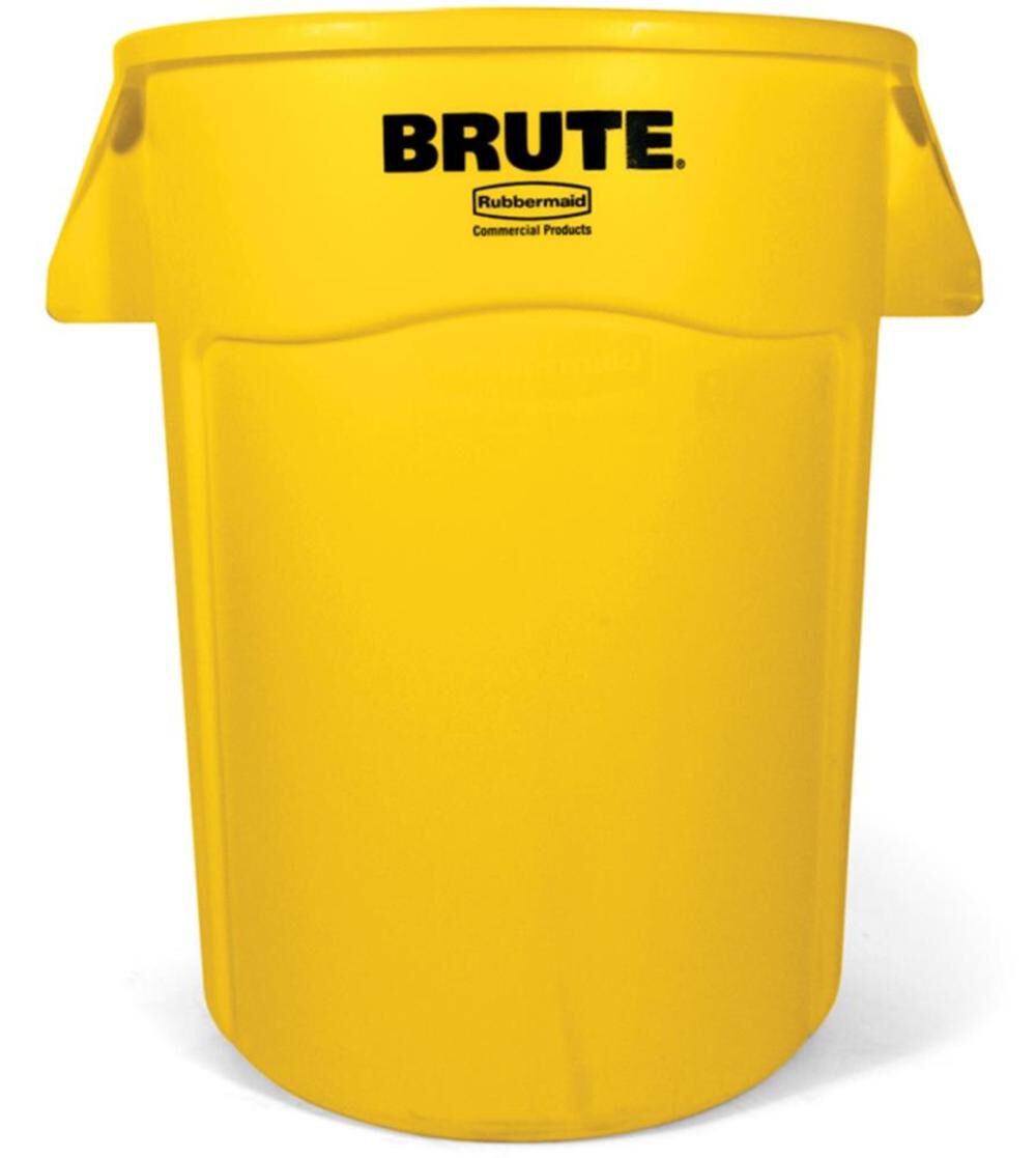 44 gal BRUTE Heavy Duty Vented Container in Yellow FG264360YEL