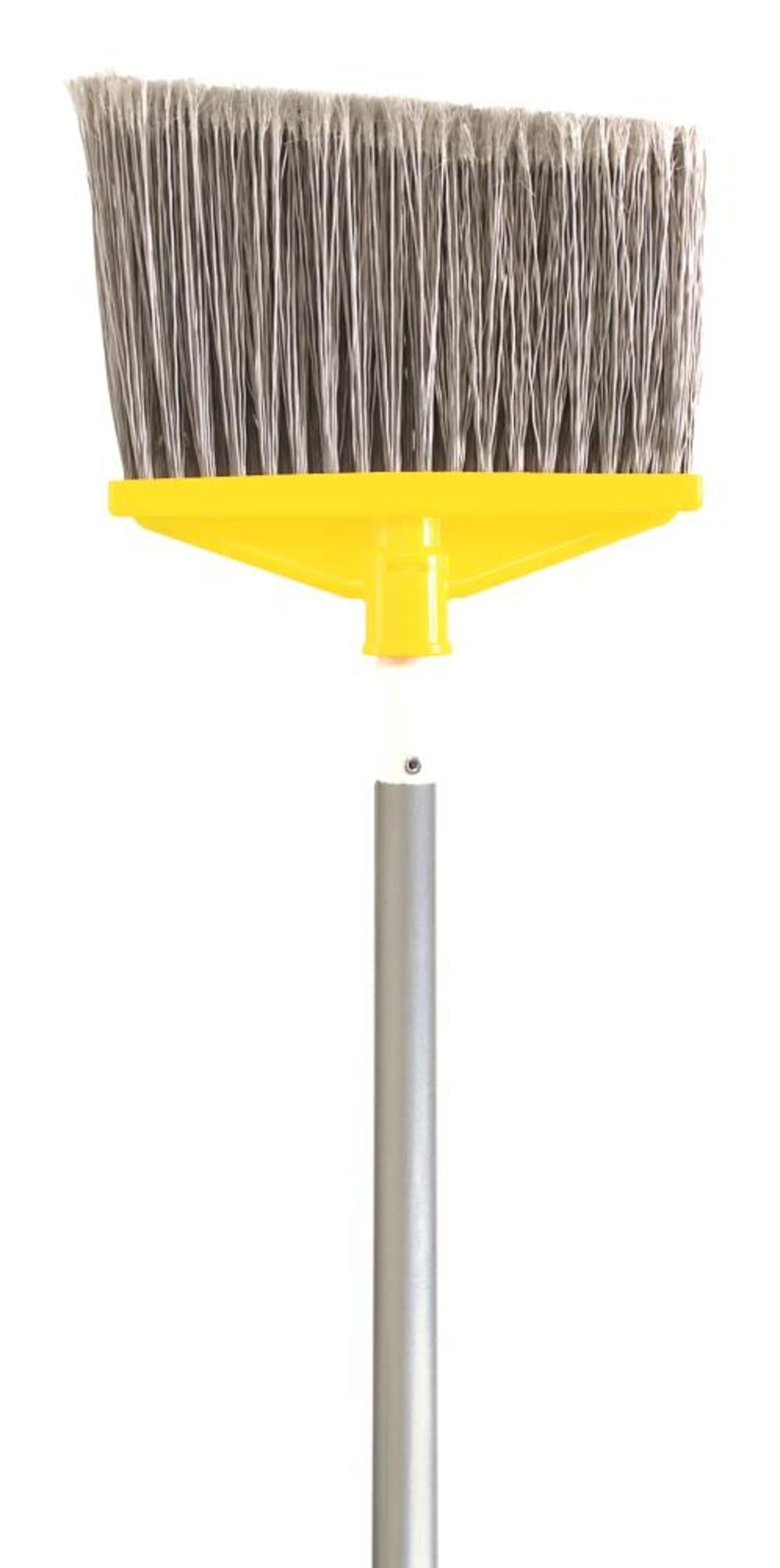 Broom 1 In. Aluminum Handle Flagged Polypropylene Fill FG638500GRAY