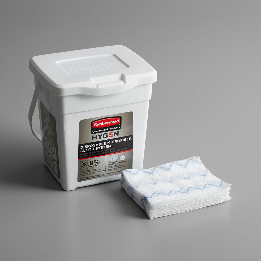 Hygen White Disposable Microfiber Cloth Starter Kit 1928756