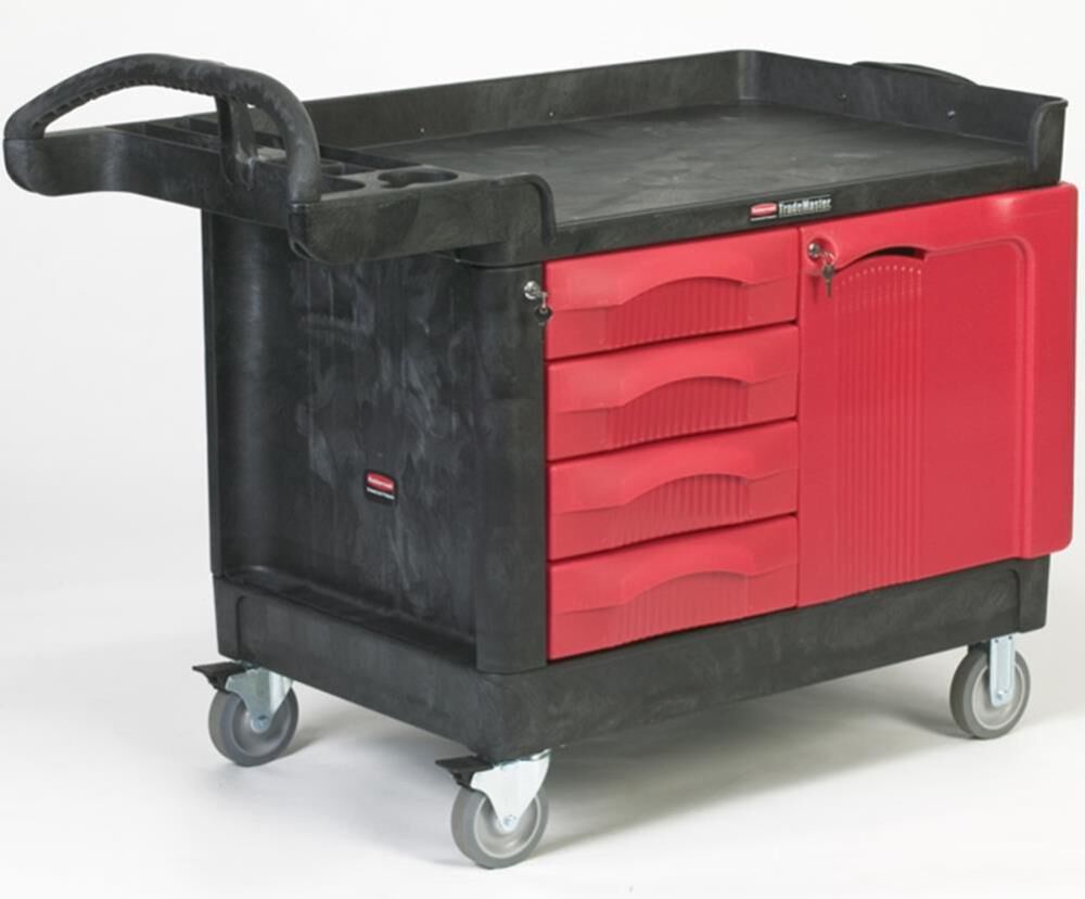 Trade Master Cart with 4 Drawer & Small Cabinet FG453388BLA