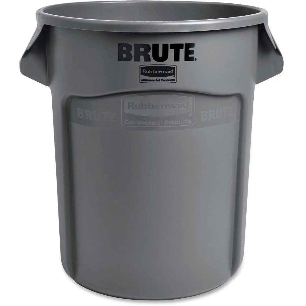 Vented Brute 20 Gallon Gray Resin Container without Lid FG262000GRAY
