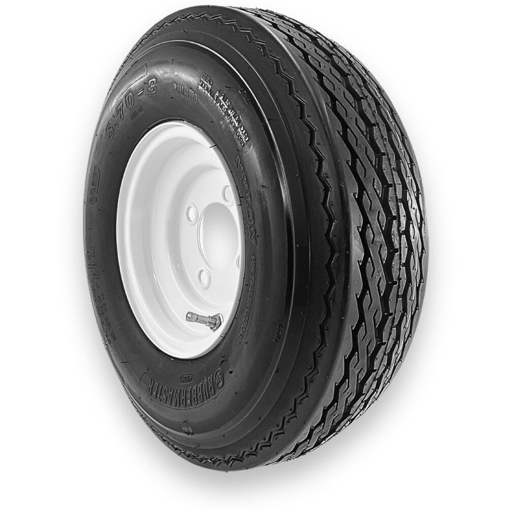 Tire 5.70-8 4P TL & MTD 8 x 3.75 4 on 4 STAMPED 598944