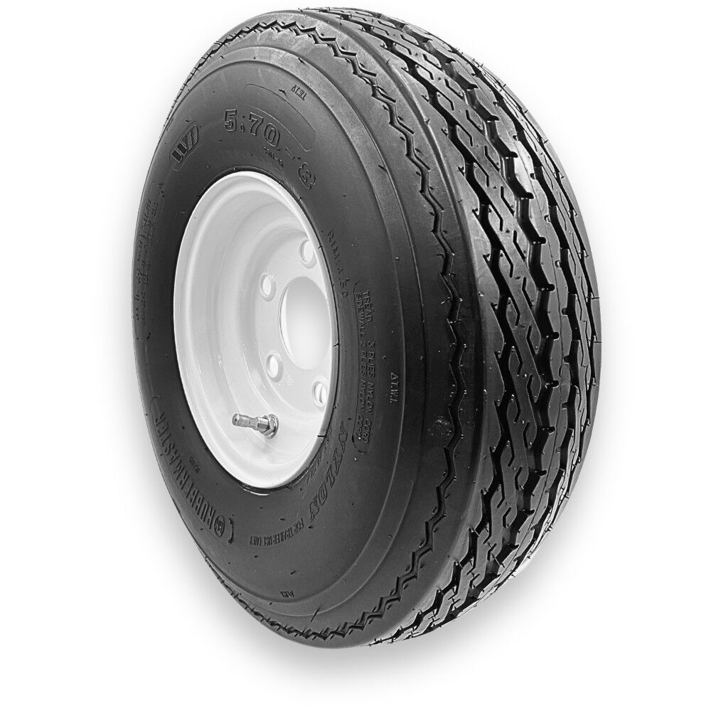 Tire 5.70-8 4P TL & MTD 8 x 3.75 5 on 4.5 STAMPED 598945