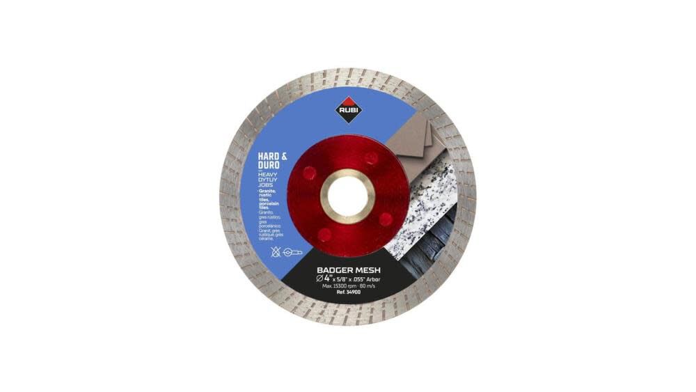 4in Badger Mesh Diamond Blade, Wet/Dry 34900