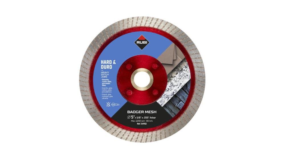 5in Badger Mesh Diamond Blade, Wet/Dry 34902