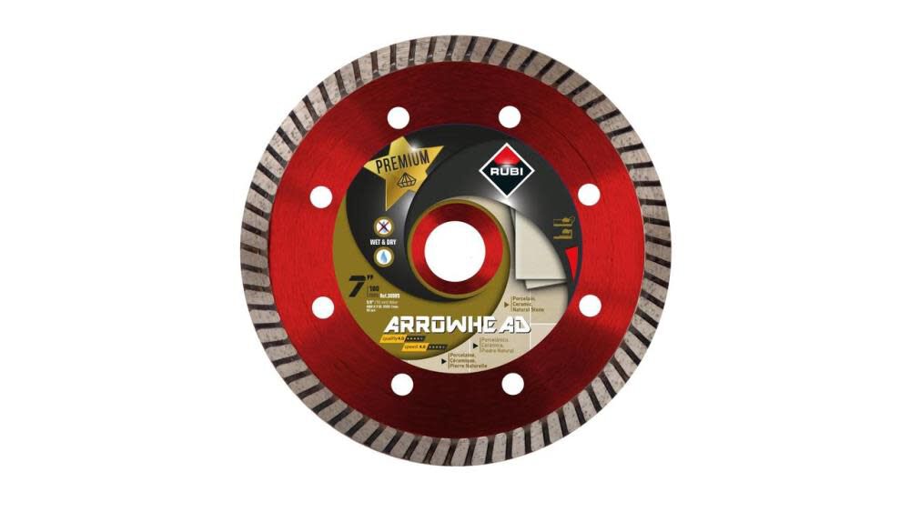 7in Arrowhead Turbo Diamond Blade, Wet/Dry 30985