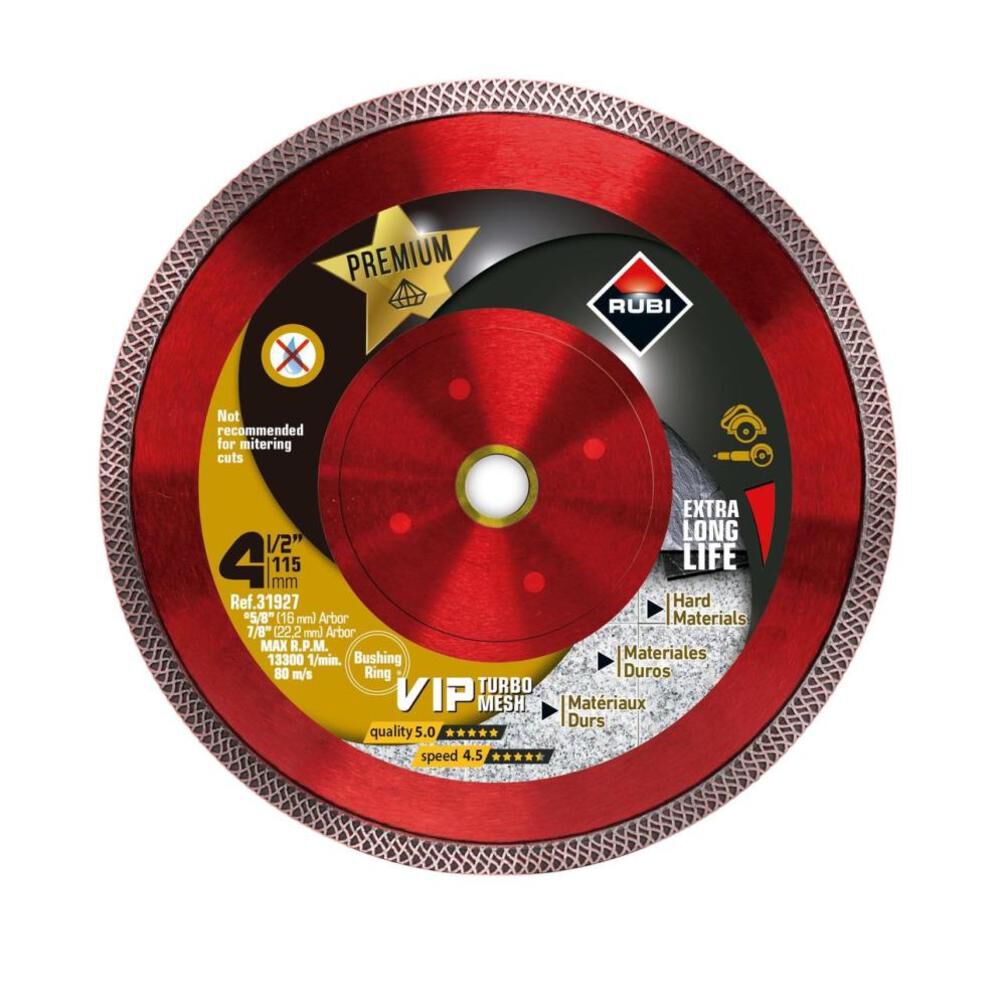 Blade Viper Mesh 4-1/2 In. Diamond Blade (7/8in and 5/8in Arbor) Diamond blades