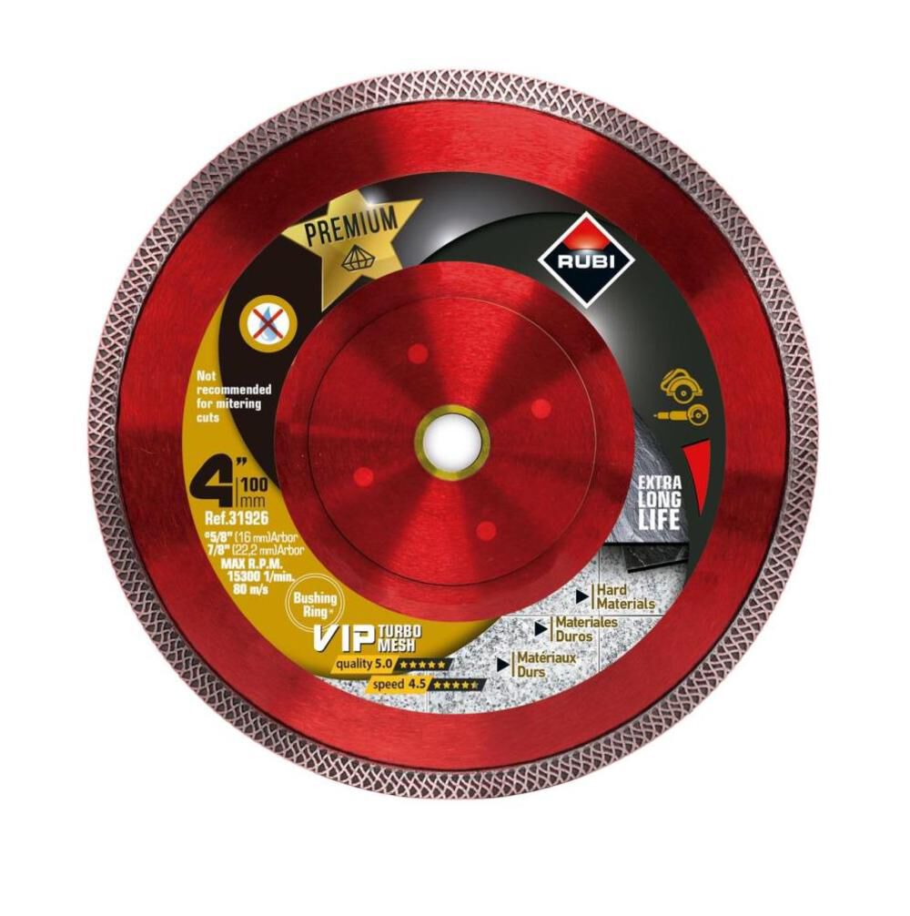 Blade Viper Mesh 4 In. Diamond Blade (7/8in and 5/8in Arbor) 31926