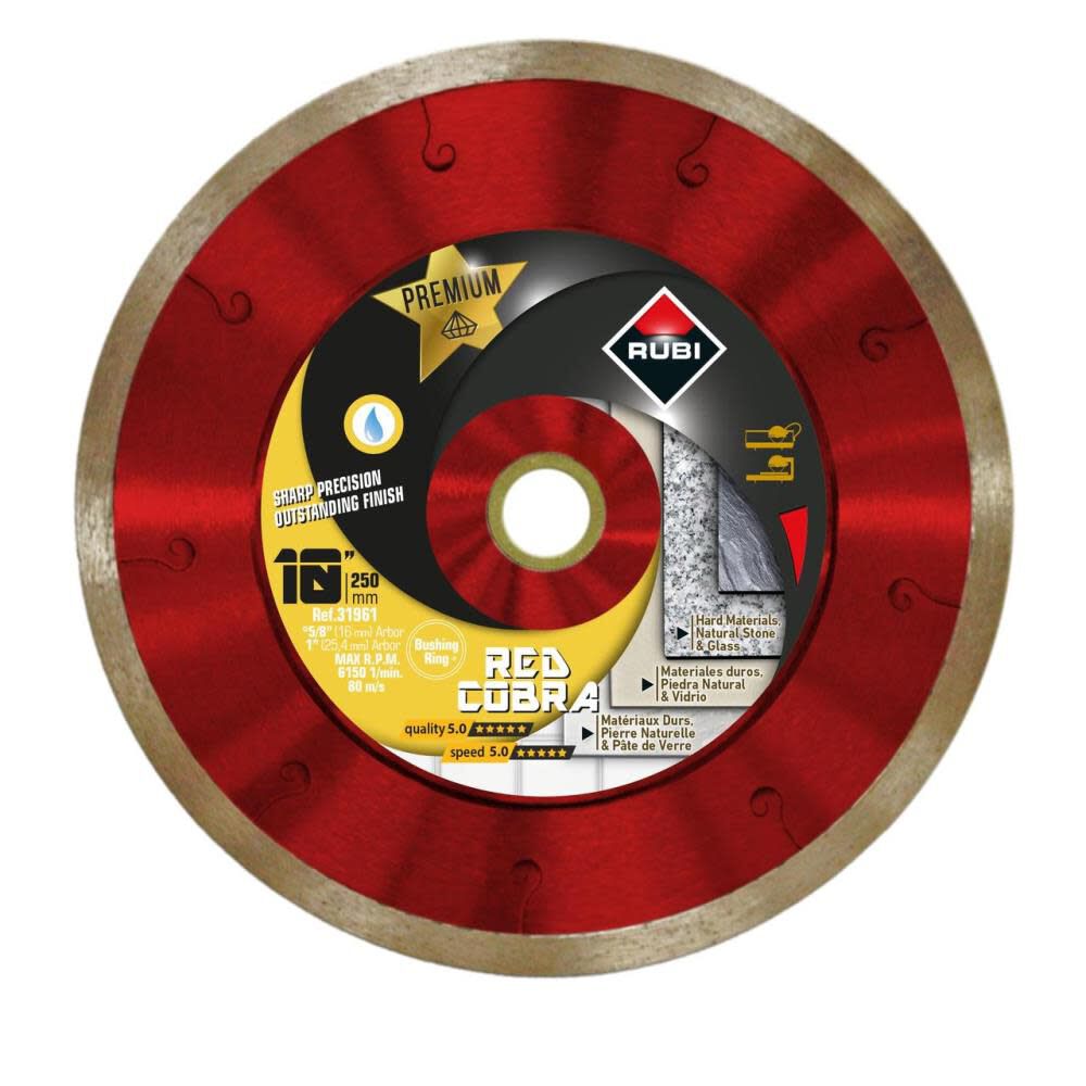 Premium Venom Wet 10 In. Diamond Blade (7/8in and 1in Arbor) 31961