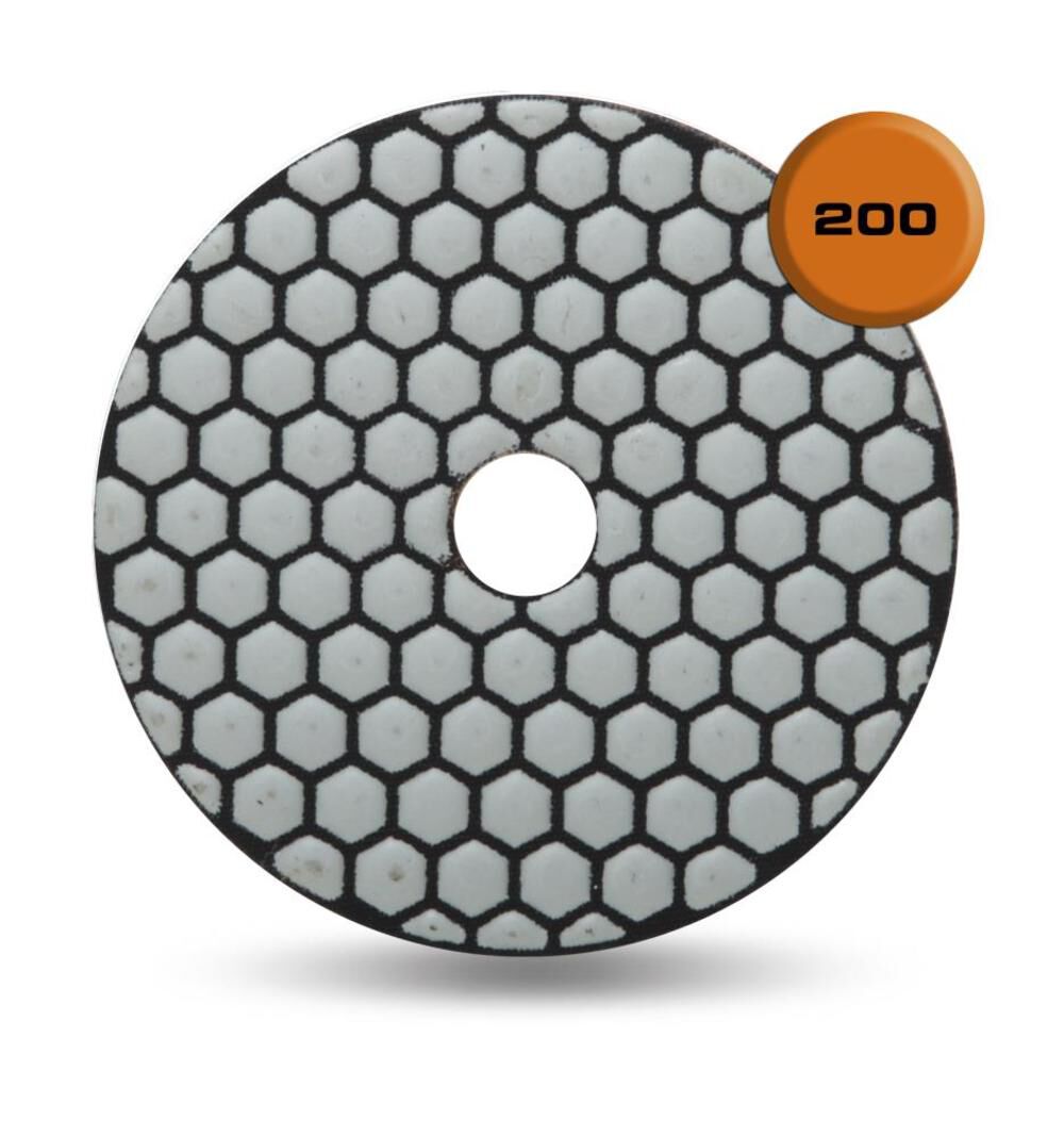 Resin Dry Polishing Pad 200 Grit 4 In. 61915