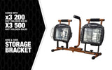 Tripod Work Light 1400 Watt Halogen Twin Head L5502SW