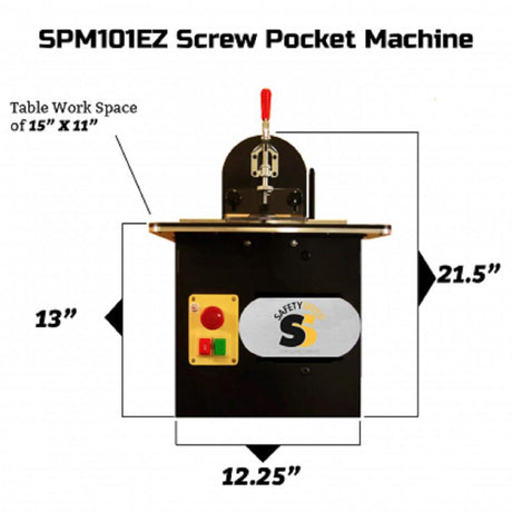 Speed Mfg Tabletop Screw Pocket Machine SPM101EZ