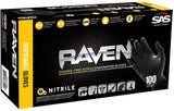 Raven Nitrile Gloves Disposable Powder-Free 100 pc - Medium - 66517 66517