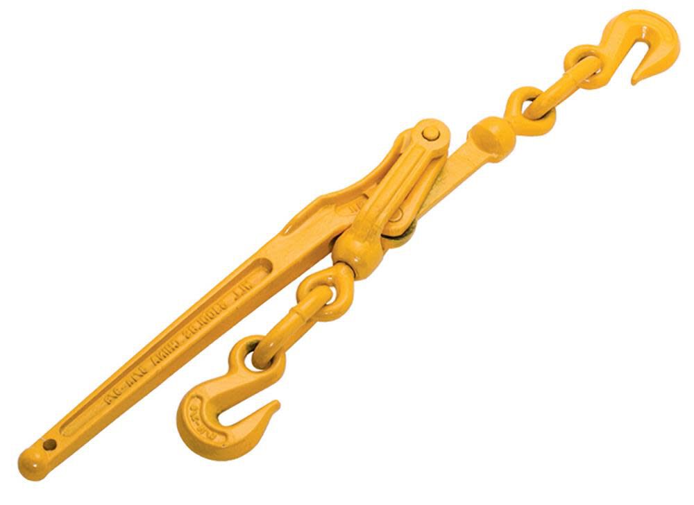 3/8 In. to 1/2 In. Lever Chain Binder Yellow Lacquer Finish 9200 Lbs. WLL H5023-4252