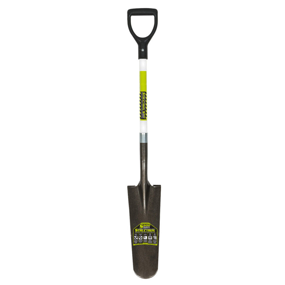 Structron S600 Safety 14 Gauge 29 in D Grip Drain Spade Shovel 49752