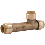 1/2 x 1/2 x 1/2in Push to Connect Brass Push Slip Tee U3362LFA