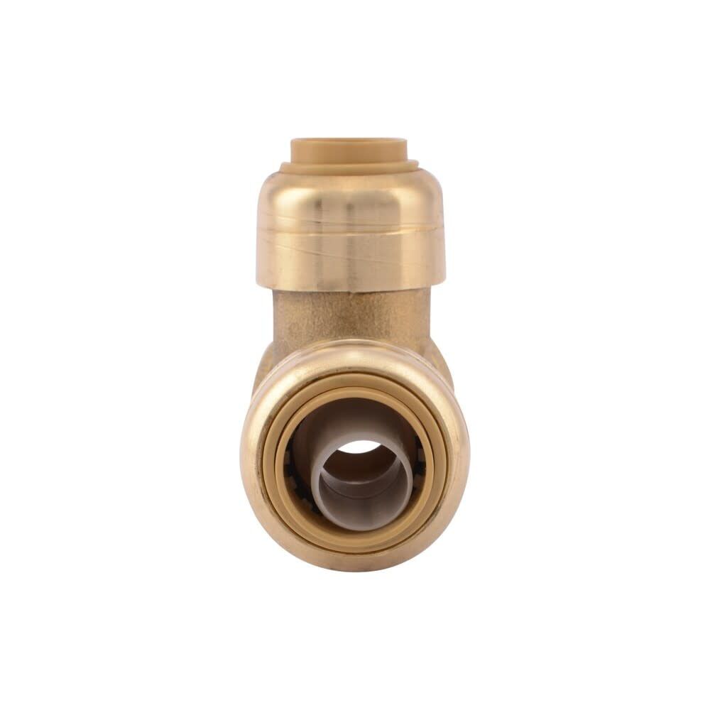 1/2 x 1/2 x 3/8in Push to Connect Brass Reducing Tee U363LFA