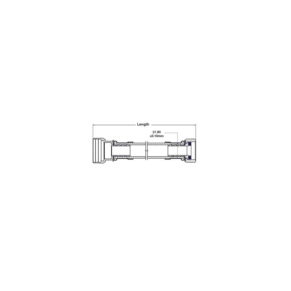 1/2 x 3/4 FIP x 12in Length Water Heater Connector U3068FLEX12LF