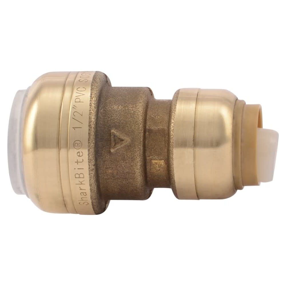 1/2in CTS x 1/2in PVC Brass Transition Coupling UIP4008A