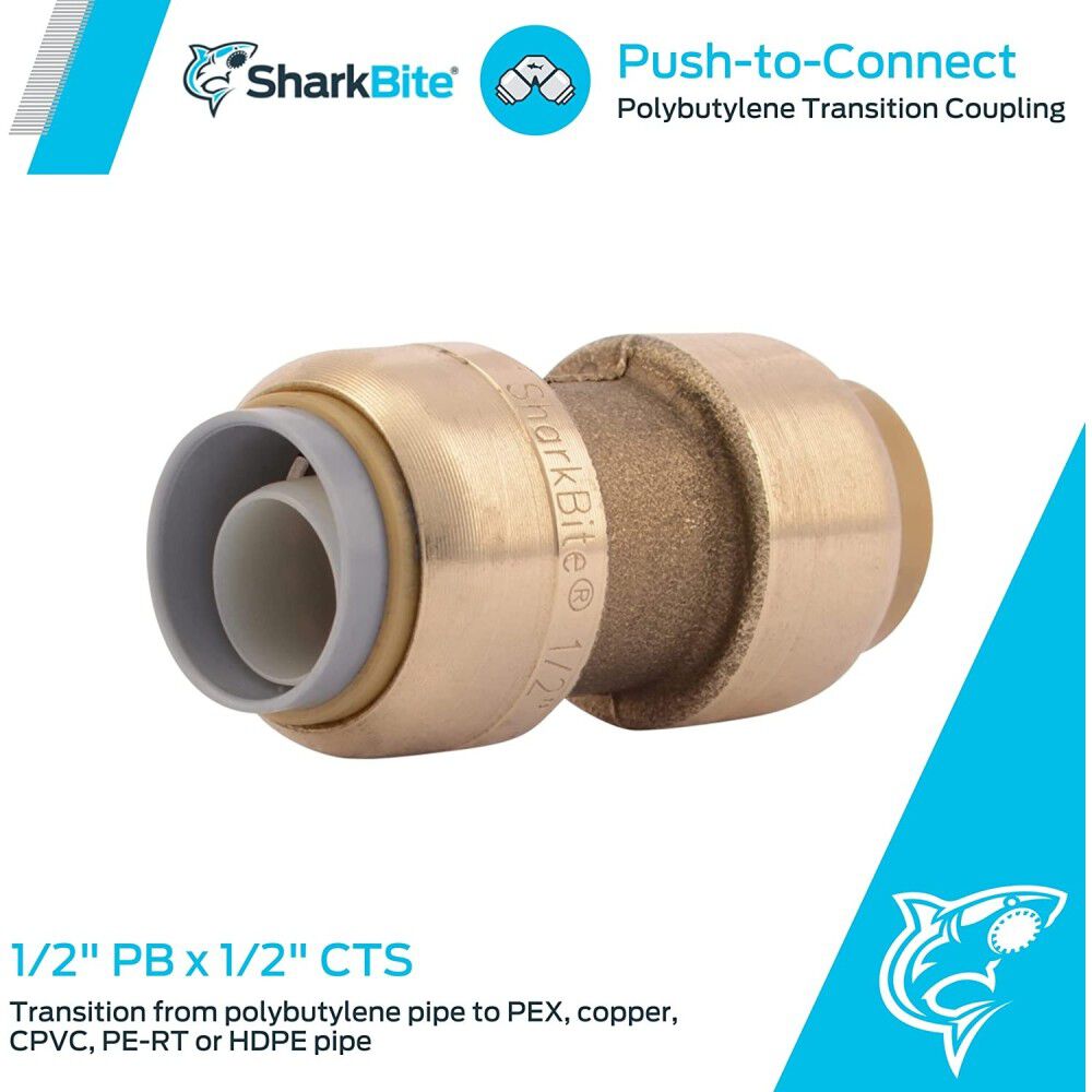 1/2in PB x 1/2in CTS Transition Coupling U4008LFA