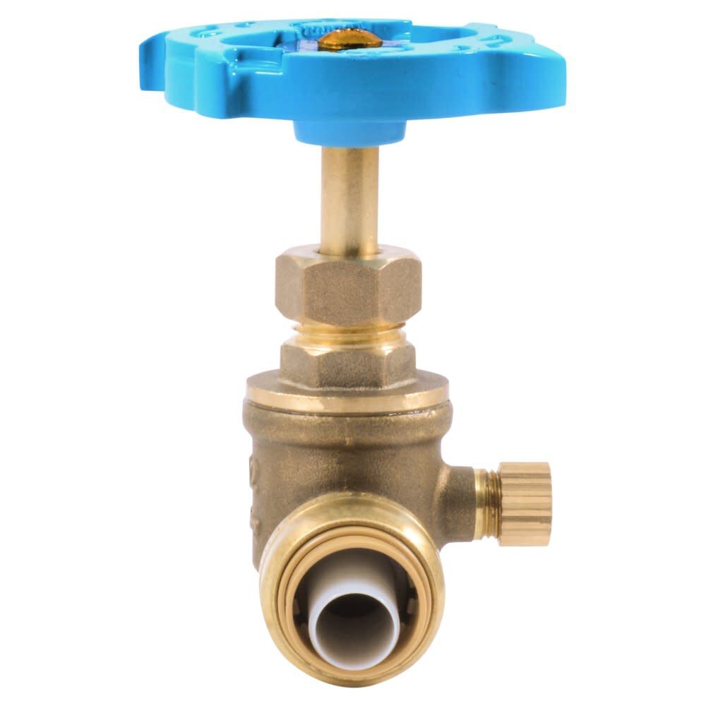 1/2in PTC T x 1/2in S Brass Stop & Waste Valve 24634LF