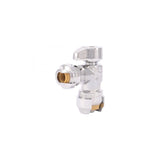 1/2in PTC T x 1/4in S Brass Angle Stop Valve 23048-0000LF