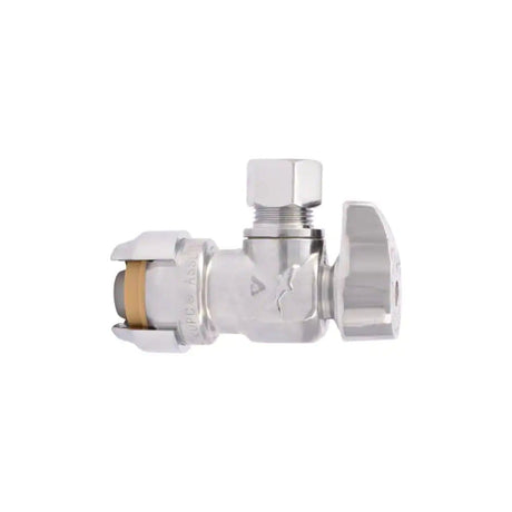 1/2in Push T x 3/8in S Compression Angle Stop Valve 23036-0000LF